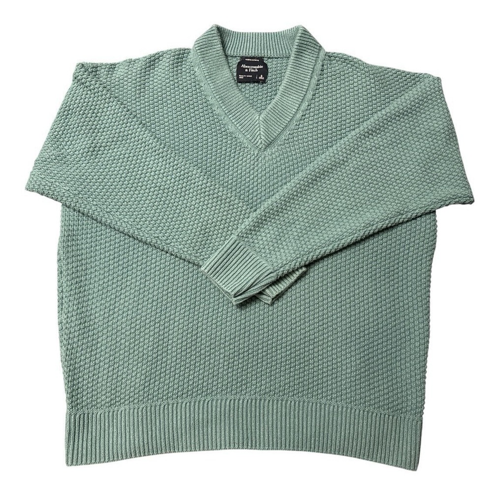 Abercrombie & Fitch Men's Oversized V neck Sweater S